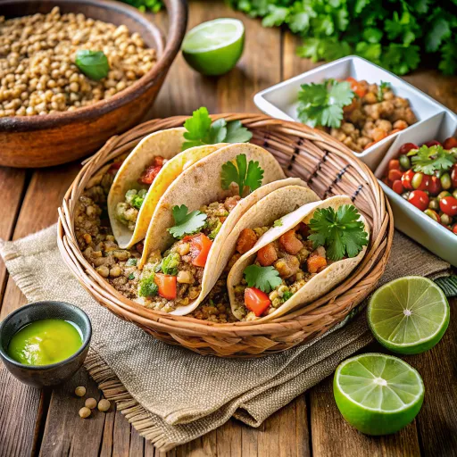 Tam Tahıllı Mercimekli Taco